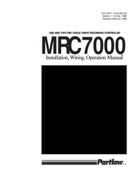 Thumbnail of document Manual - MRC 7000 Circular Chart Recorder